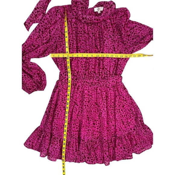 ✨Entro Pink Leopard Print High Neck Mini Dress – NWOT , Flirty, & Chic✨Small - Picture 12 of 12